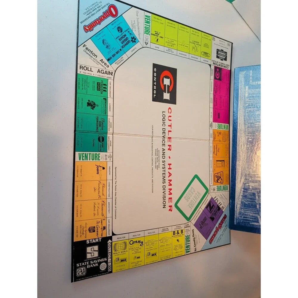 RARE VTG Opportunity Fenton MI Board Game 1979 Ameri-Game